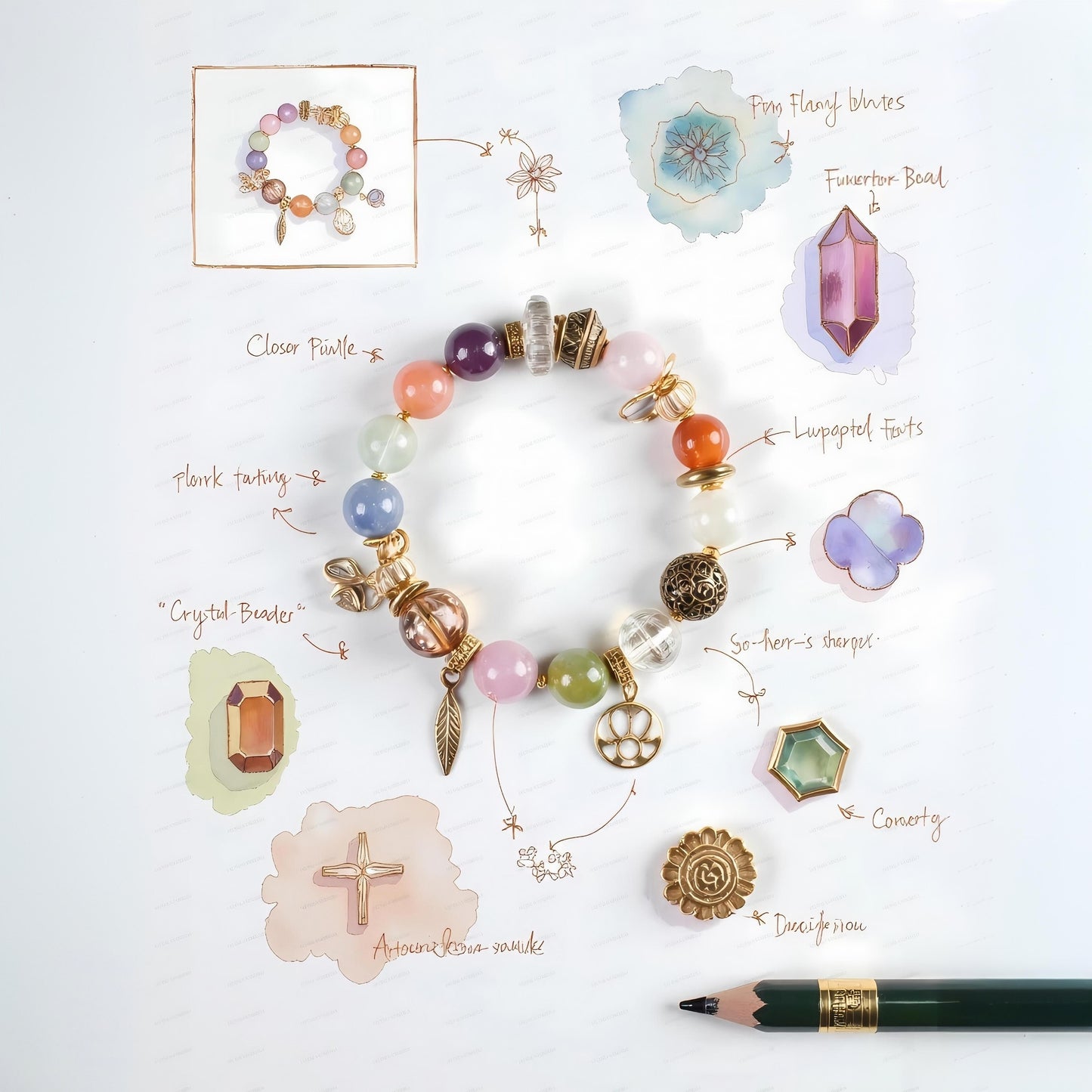Nature Crystal Pouch