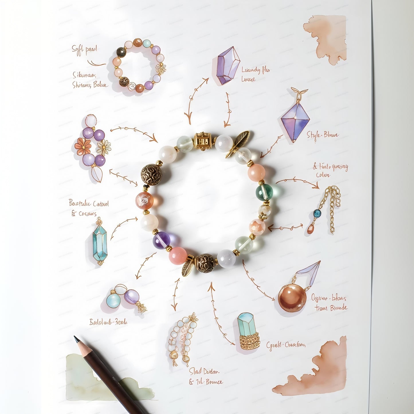 Nature Crystal Pouch