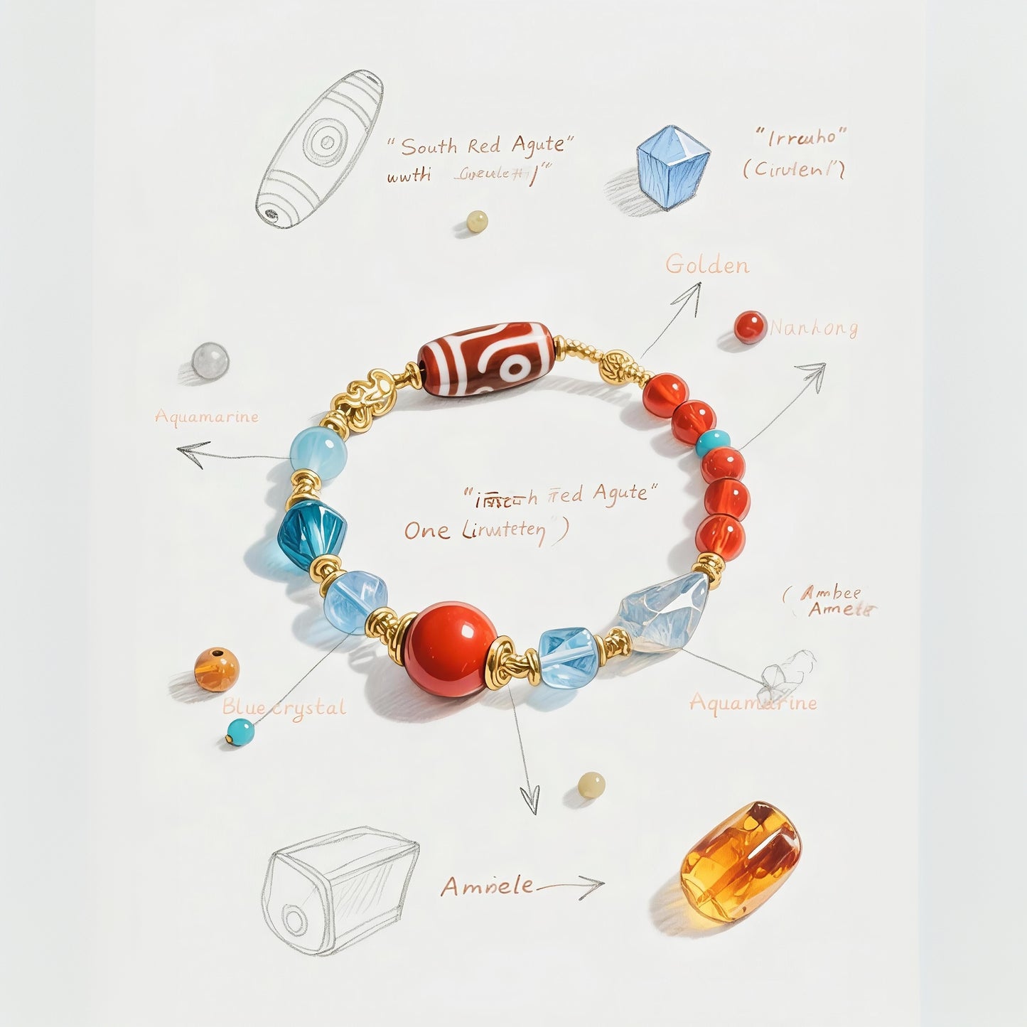 Nature Crystal Pouch