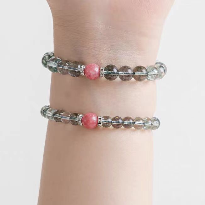 Green Phantom Quartz Crystal Bracelet – Clarity & Wealth