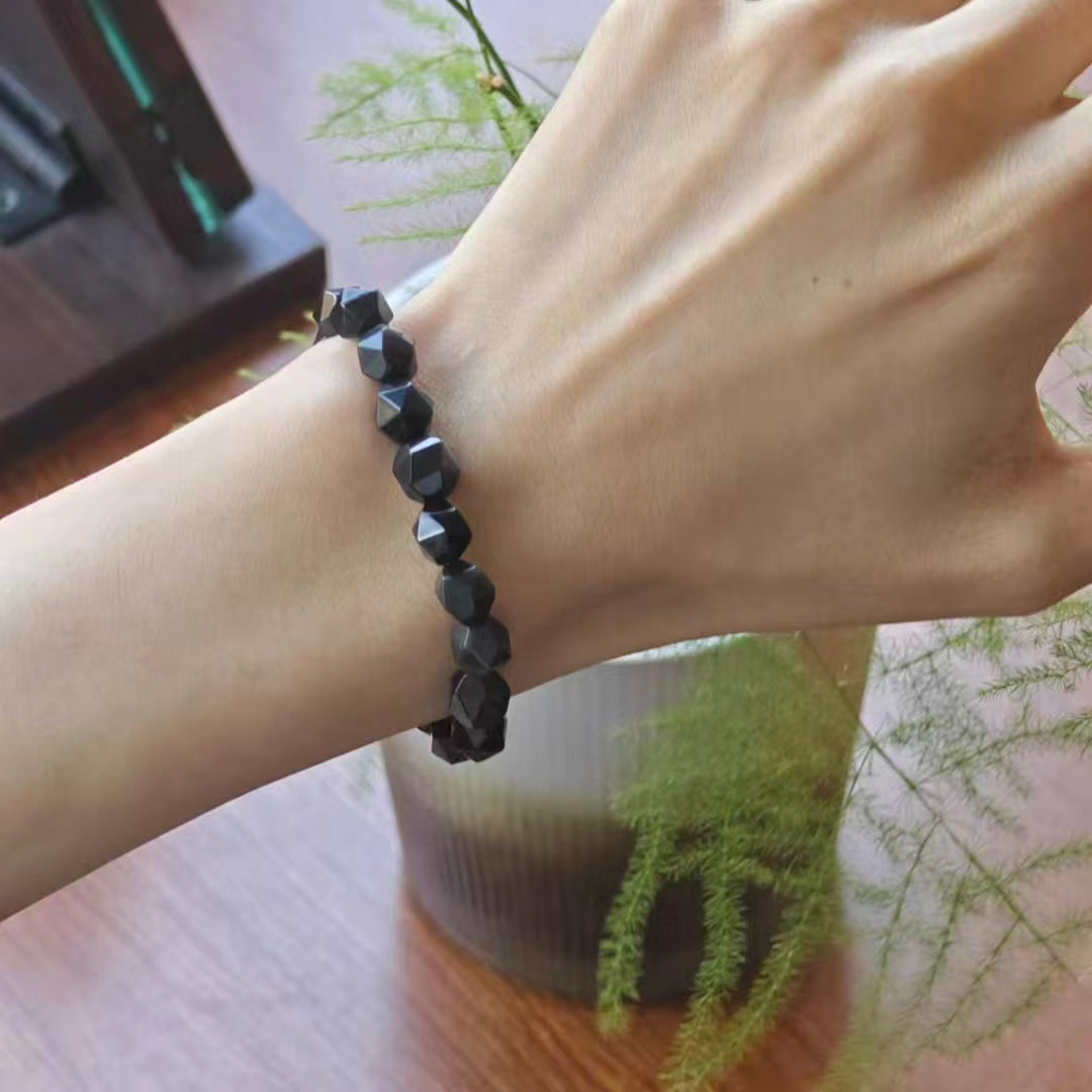 Black Obsidian Protection Bracelet – Grounding & Energy Shield