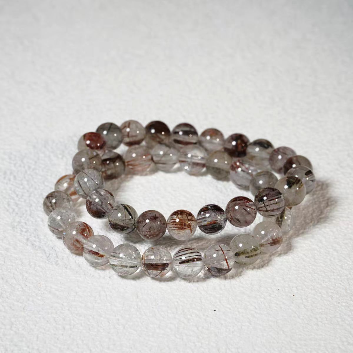 Copper Rutilated Quartz Healing Bracelet – Strength, Focus & Prosperity