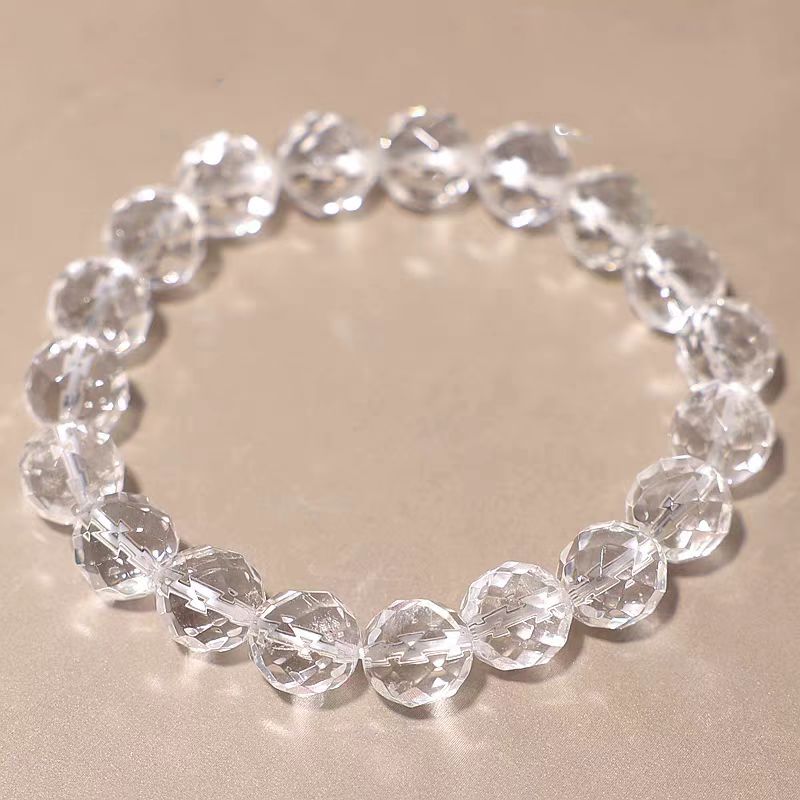 Faceted Clear Quartz Bracelet – Clarity, Focus & Light Energy