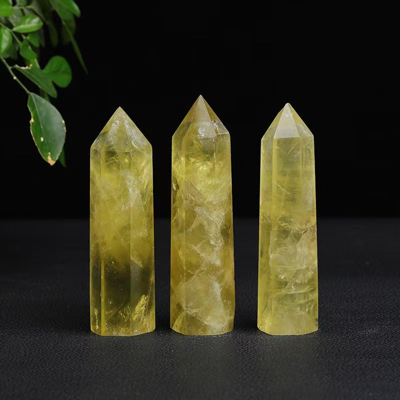 Citrine Crystal Tower – Natural Hexagonal Prosperity Point