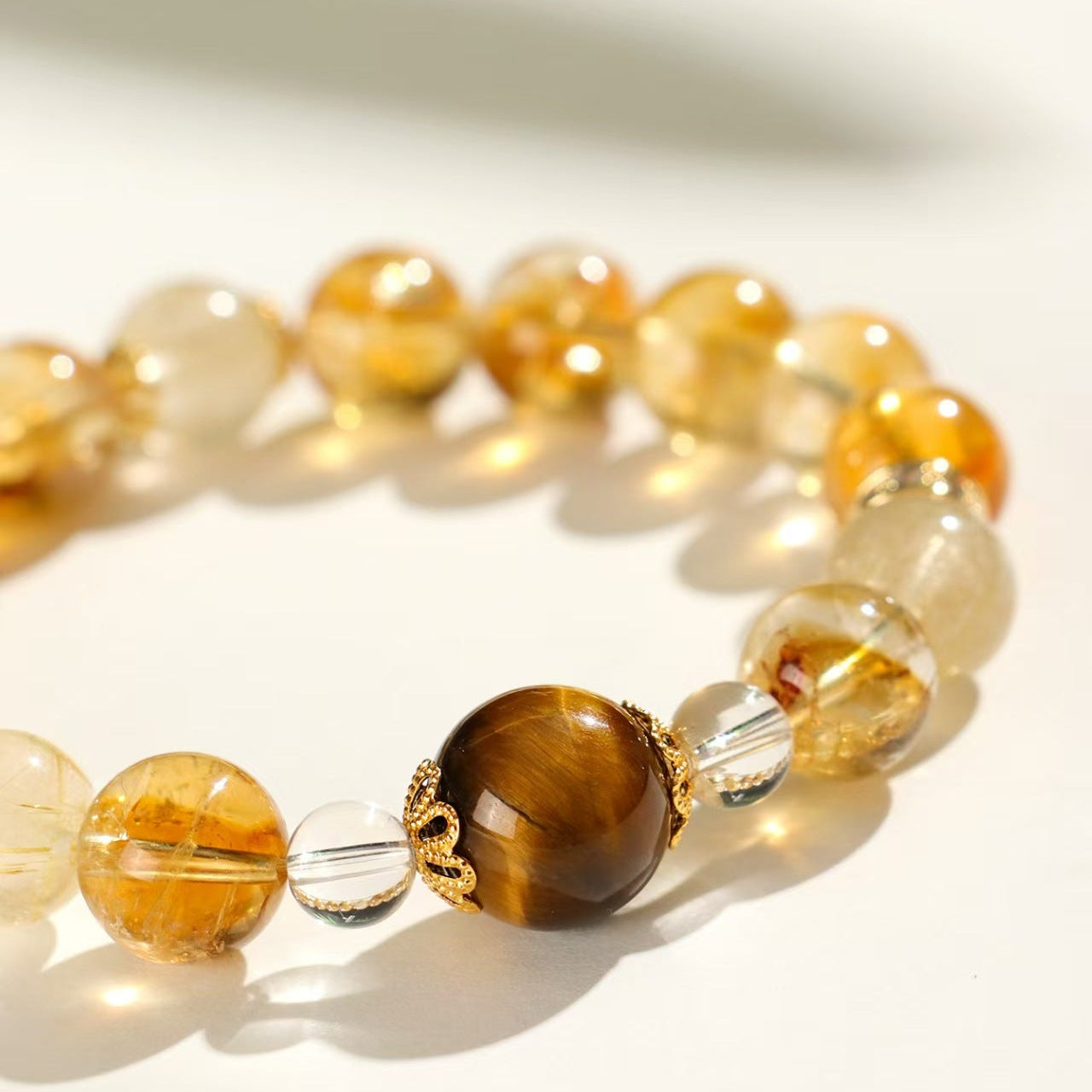 Golden Rutilated Quartz Bracelet