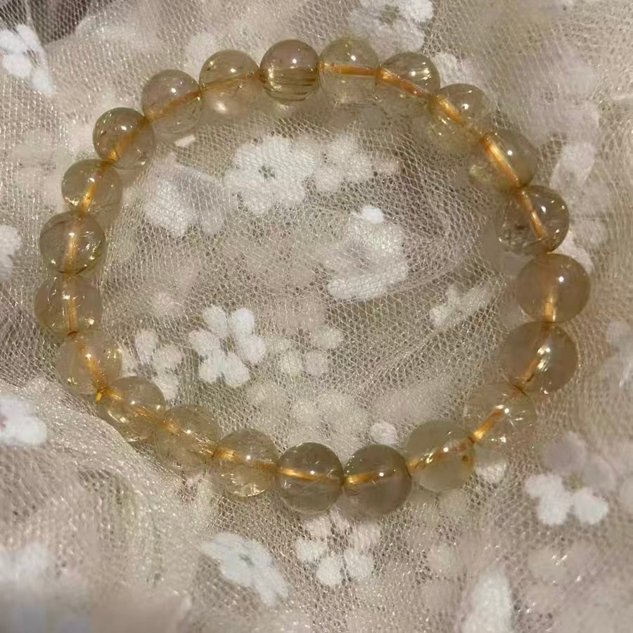 Golden Rutilated Quartz Bracelet