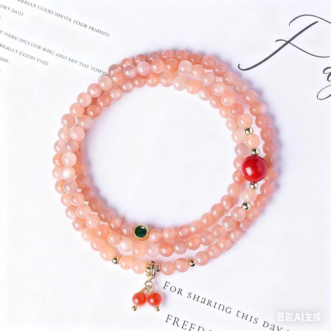 Natural Sunstone Bracelet