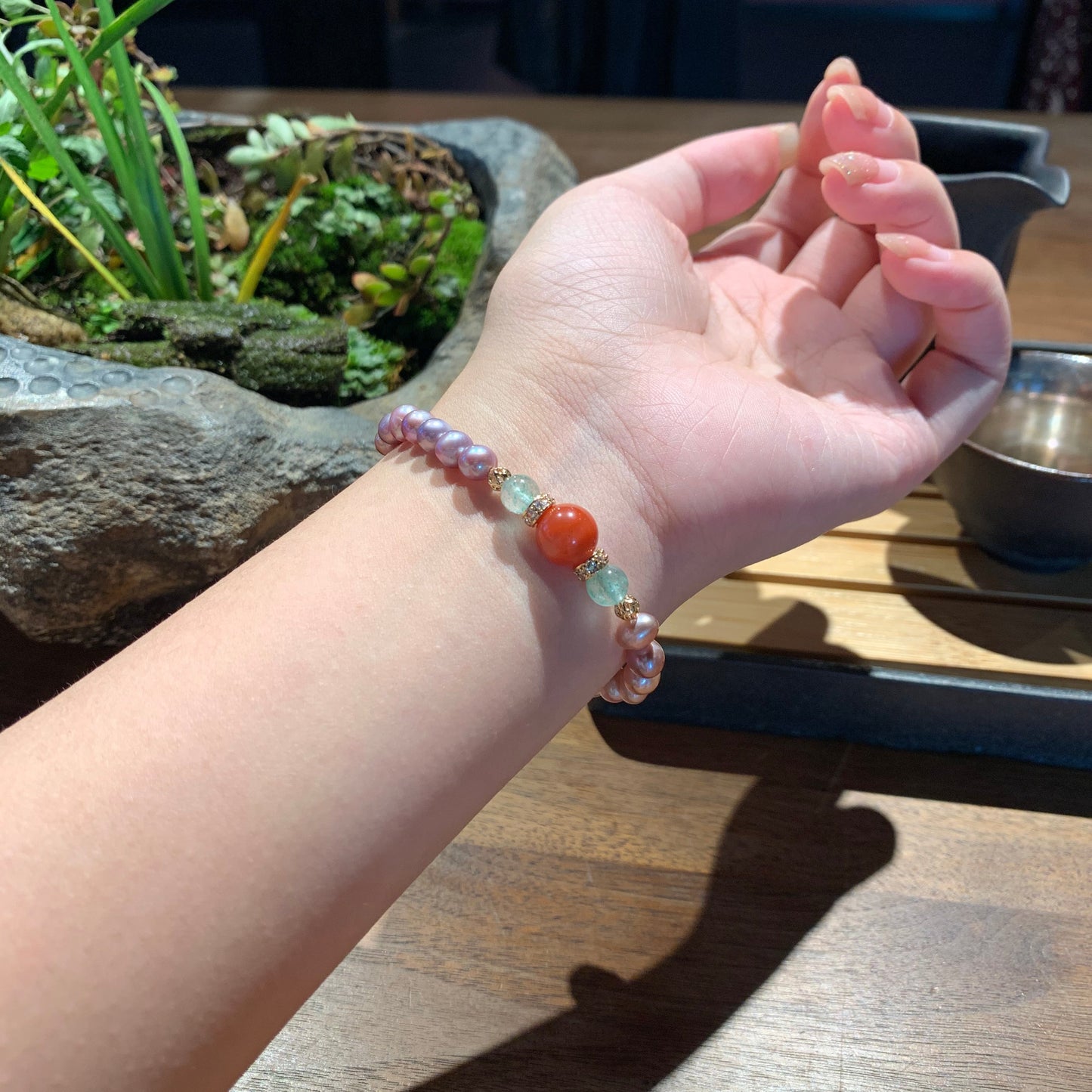 Harmony Pearl & Agate Bracelet