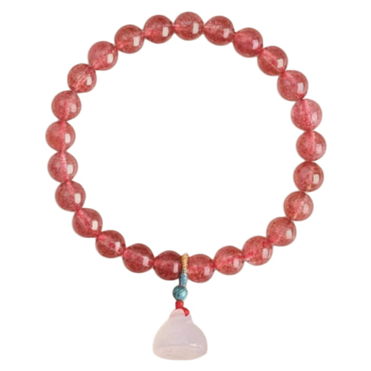 Red Strawberry Quartz Bracelet