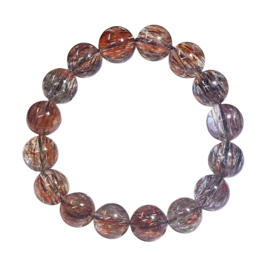 Copper Rutilated Quartz Bracelet