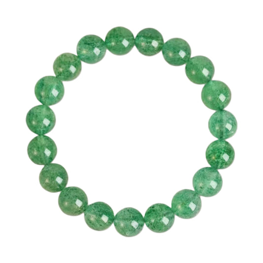 Green Strawberry Quartz Bracelet