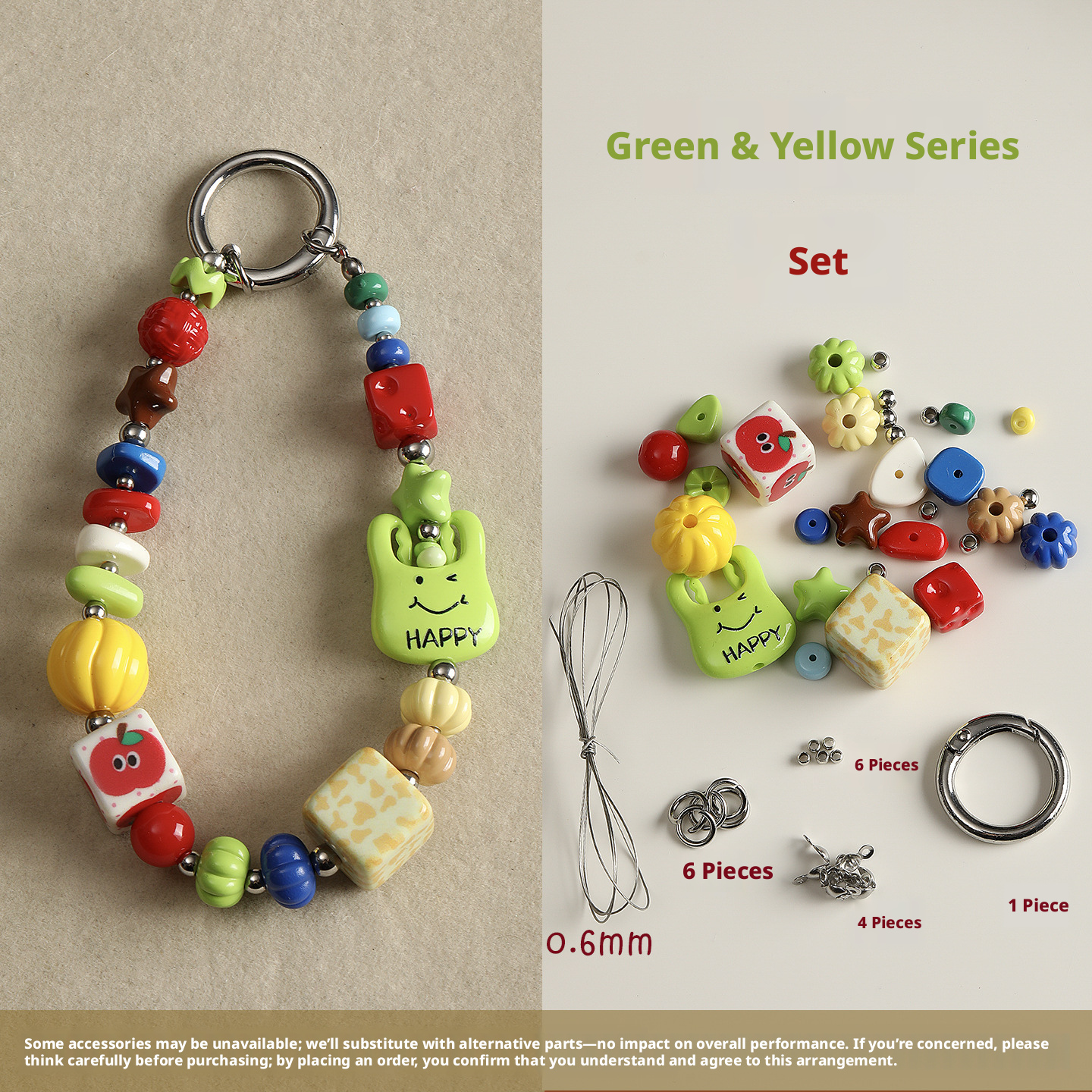 Aesthetic Coquette DIY Phone Strap Kit | Pastel Candy Enamel Bead Mix | Custom Pop Mart Mini Figure Bag Charm | Y2K Beaded Keychain Supplies | Personalized Gift for Blind Box Collectors