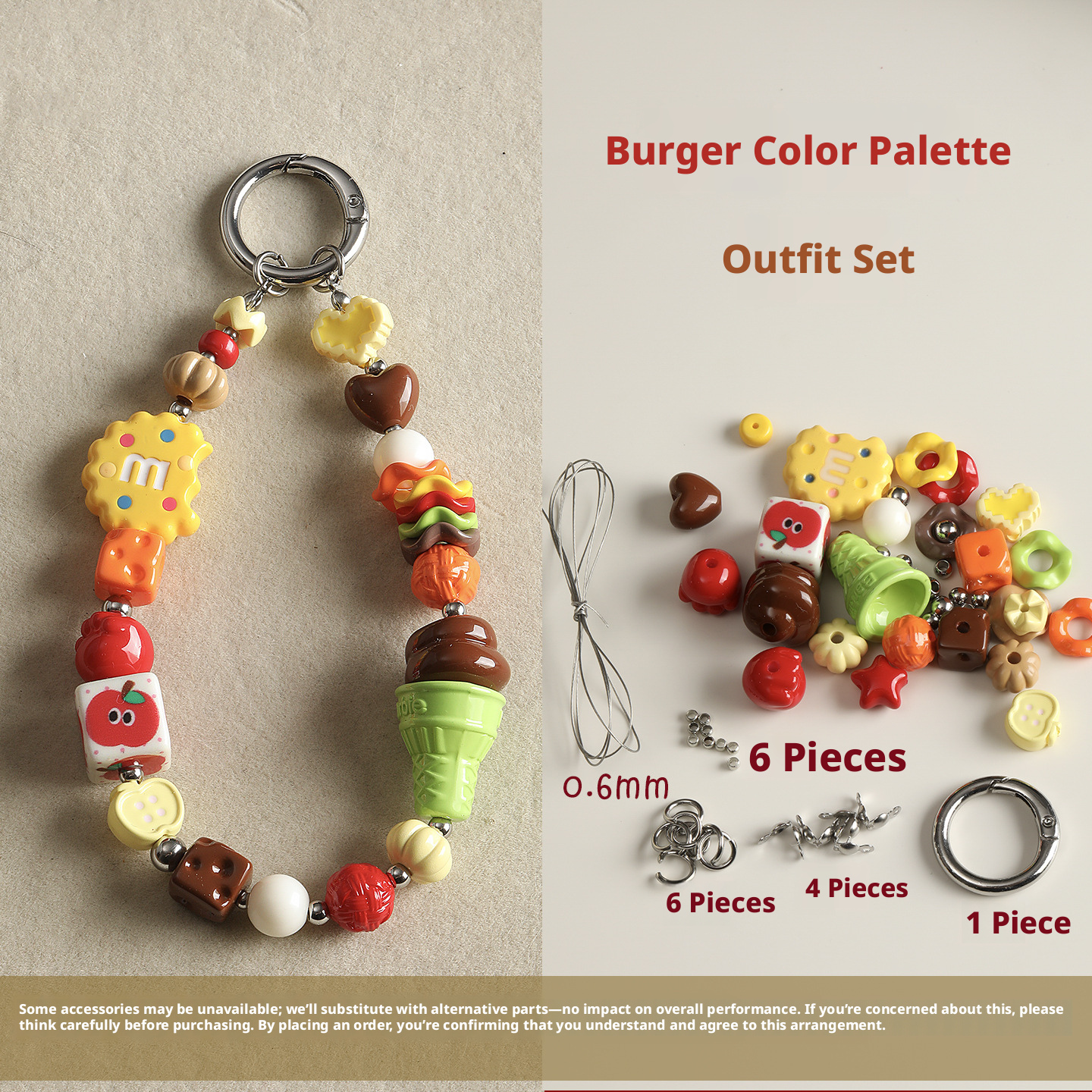 Aesthetic Coquette DIY Phone Strap Kit | Pastel Candy Enamel Bead Mix | Custom Pop Mart Mini Figure Bag Charm | Y2K Beaded Keychain Supplies | Personalized Gift for Blind Box Collectors