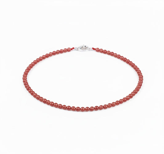 Rose Strawberry Crystal Necklace