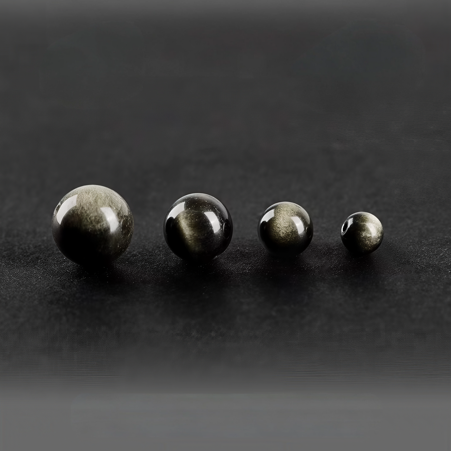 Nature Black Golden Sheen Obsidian