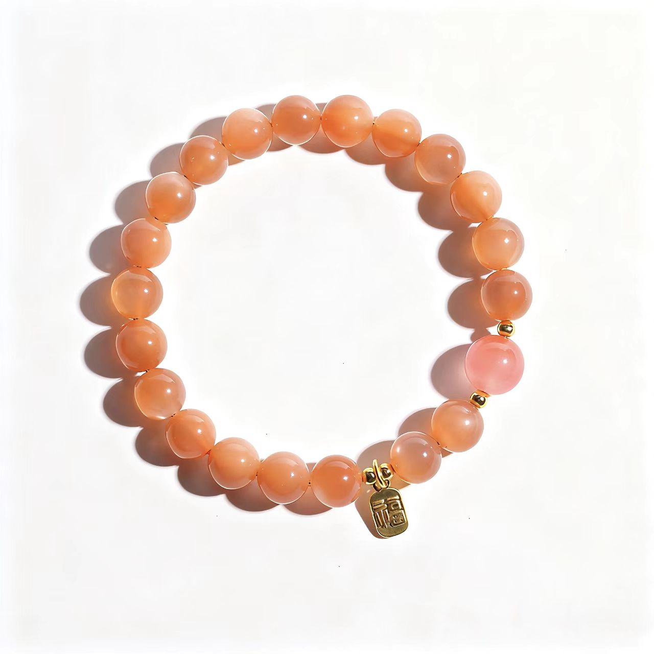 Orange Sunstone Bracelet