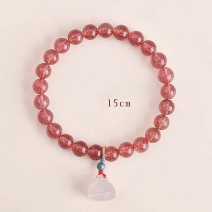 Red Strawberry Quartz Bracelet