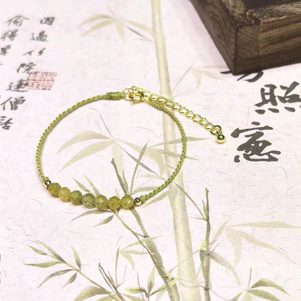 Green Phantom Knotted Cord Bracelet