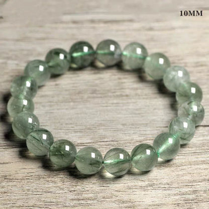 Natural Green Rutilated Quartz Bracelet