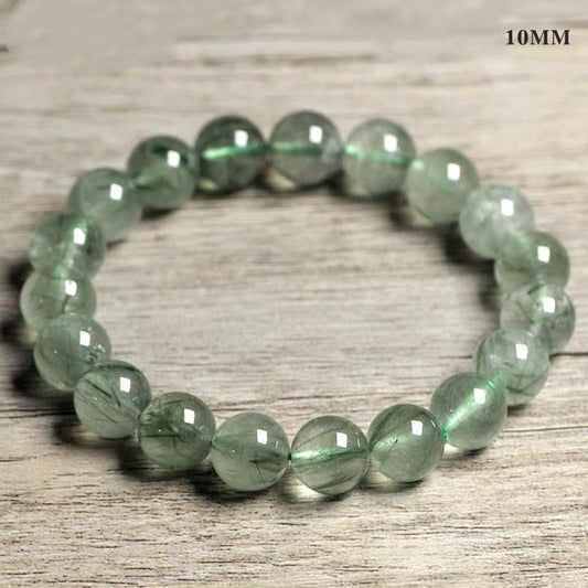Natural Green Rutilated Quartz Bracelet