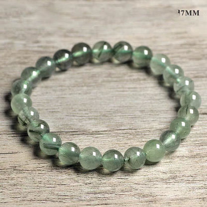 Natural Green Rutilated Quartz Bracelet