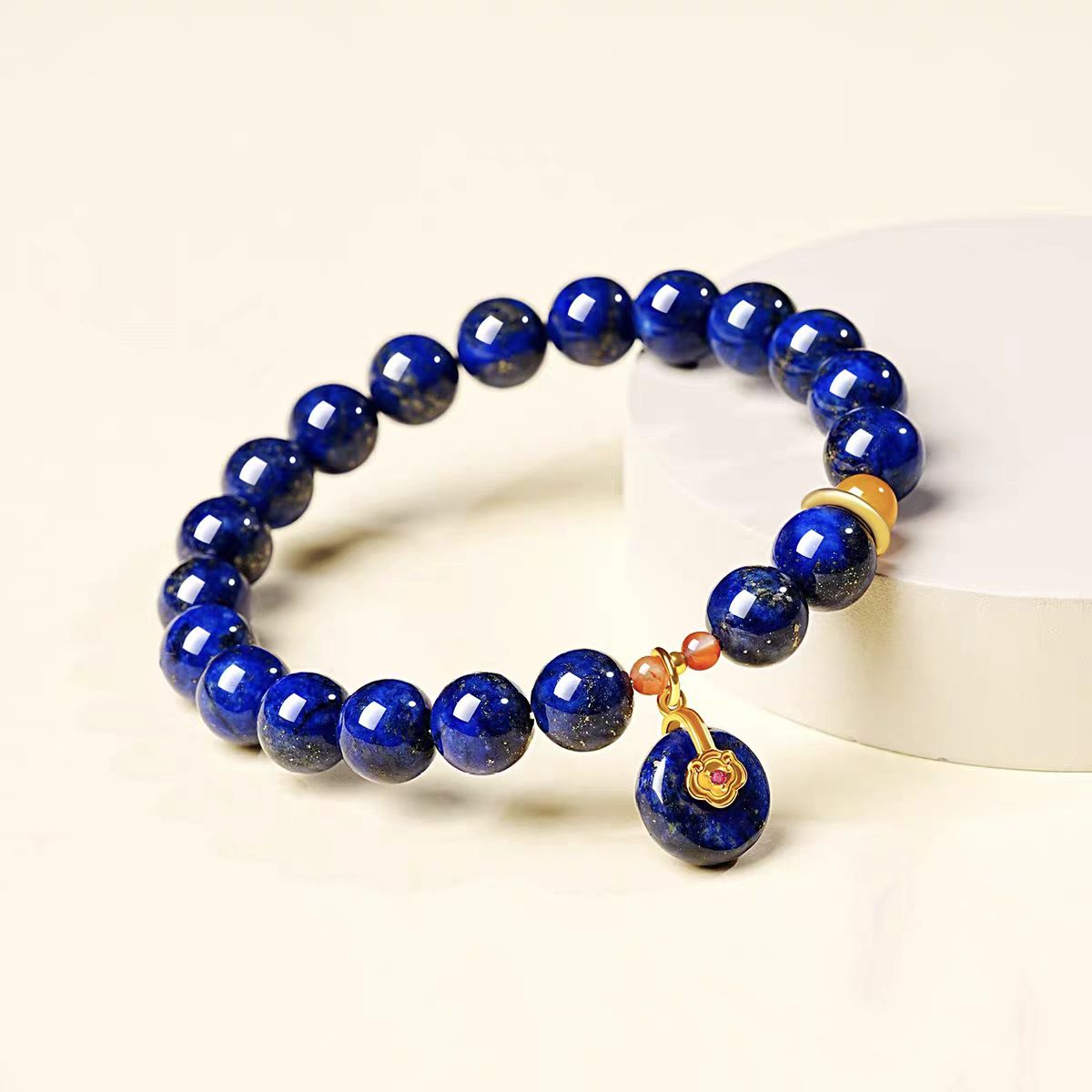 Lapis Lazuli Royal Blessing Bracelet | Wisdom & Protection Charm