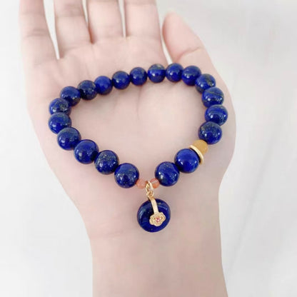 Lapis Lazuli Royal Blessing Bracelet | Wisdom & Protection Charm