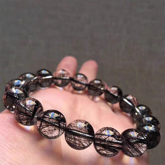 Black Rutilated Quartz Protection Bracelet