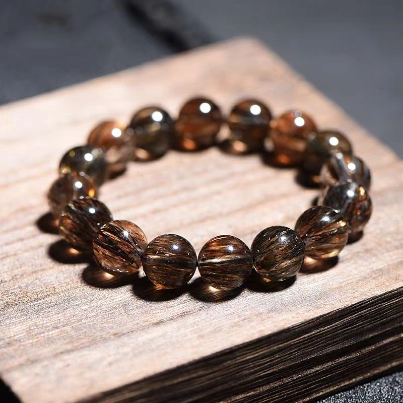 Natural Black Golden Super Seven Bracelet