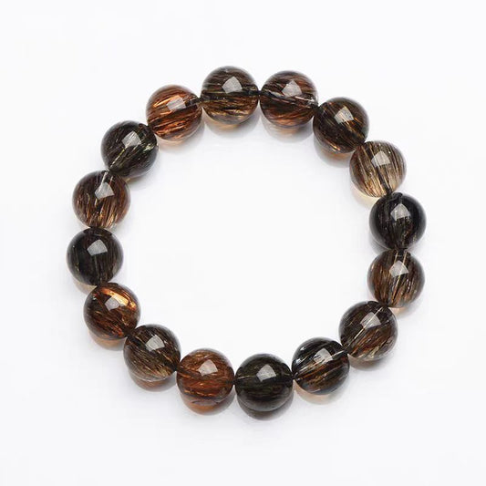 Natural Black Golden Super Seven Bracelet