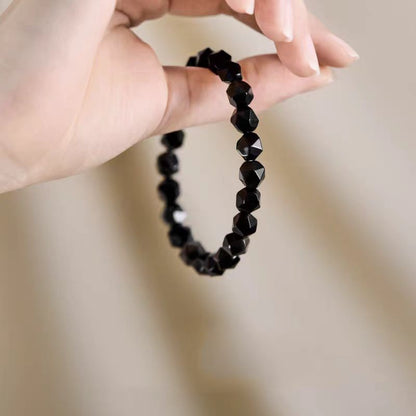 Black Obsidian Protection Bracelet – Grounding & Energy Shield