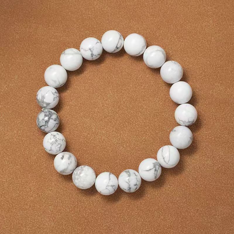 White Howlite Crystal Healing Bracelet – Calm & Clarity