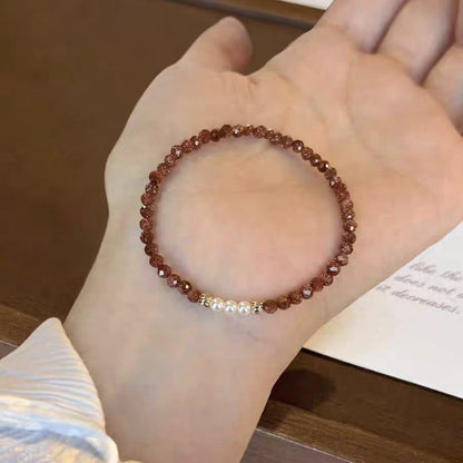Goldstone & Freshwater Pearl Bracelet – Energy & Confidence