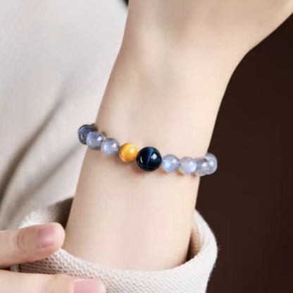 ✨ Blue Moonstone Crystal Healing Bracelet – Intuition & Emotional Balance