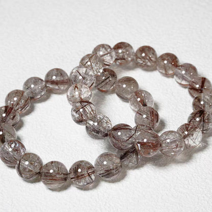 Copper Rutilated Quartz Healing Bracelet – Strength, Focus & Prosperity