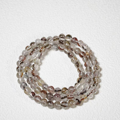 Copper Rutilated Quartz Healing Bracelet – Strength, Focus & Prosperity