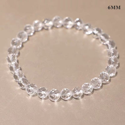 Faceted Clear Quartz Bracelet – Clarity, Focus & Light Energy