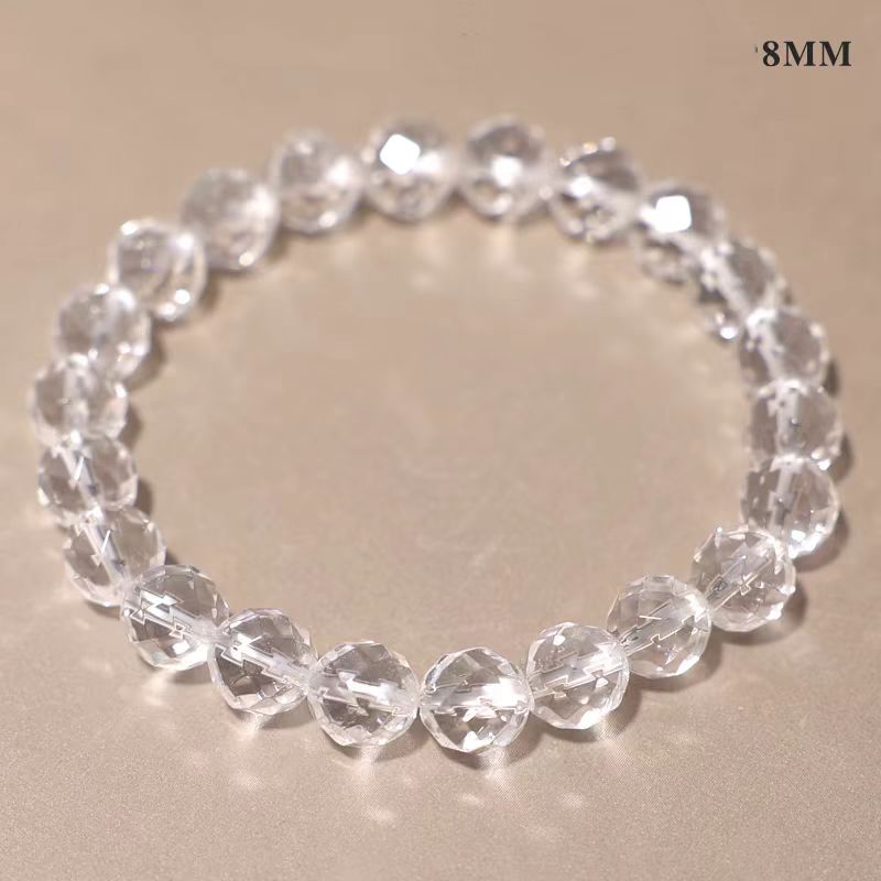 Faceted Clear Quartz Bracelet – Clarity, Focus & Light Energy