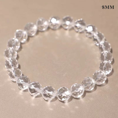 Faceted Clear Quartz Bracelet – Clarity, Focus & Light Energy