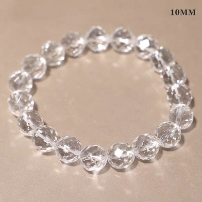 Faceted Clear Quartz Bracelet – Clarity, Focus & Light Energy