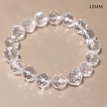 Faceted Clear Quartz Bracelet – Clarity, Focus & Light Energy