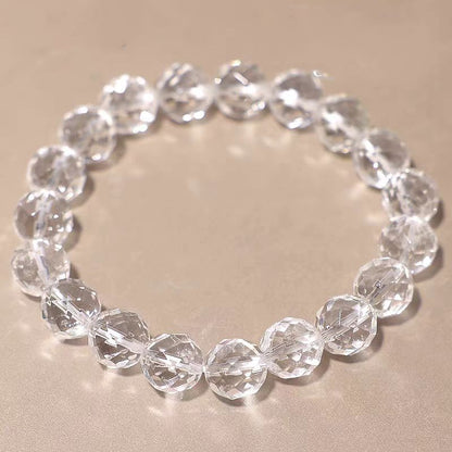 Faceted Clear Quartz Bracelet – Clarity, Focus & Light Energy