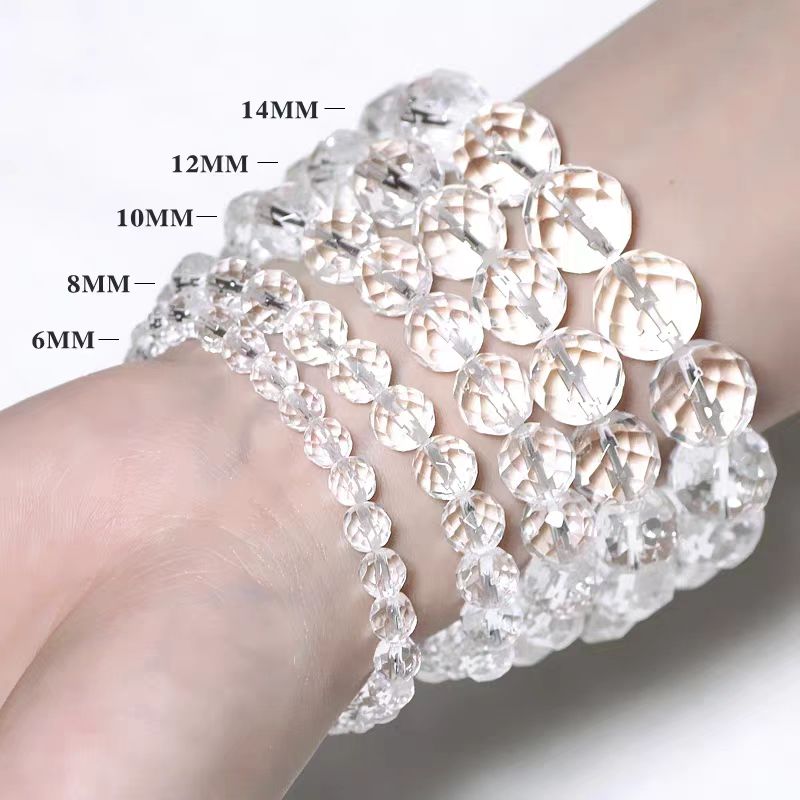 Faceted Clear Quartz Bracelet – Clarity, Focus & Light Energy