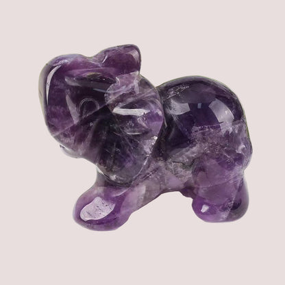 Natural Goldstone Crystal Elephant