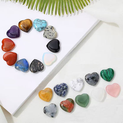 💎 Natural Crystal Heart Stones – Pocket-Sized Energy Boosters