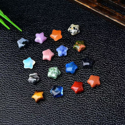 1cm Natural Crystal Star – Mini Healing Gemstone for DIY Crafts & Decor