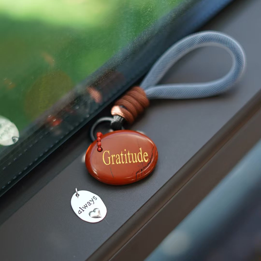 Healing Crystal Keychain – Natural Jade Energy Charm for Daily Positivity