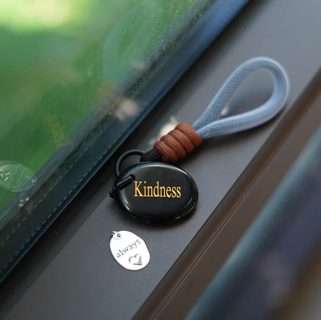 Healing Crystal Keychain – Natural Jade Energy Charm for Daily Positivity