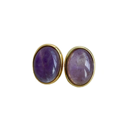 Amethyst Energy Drop Earrings for Intuition & Calm