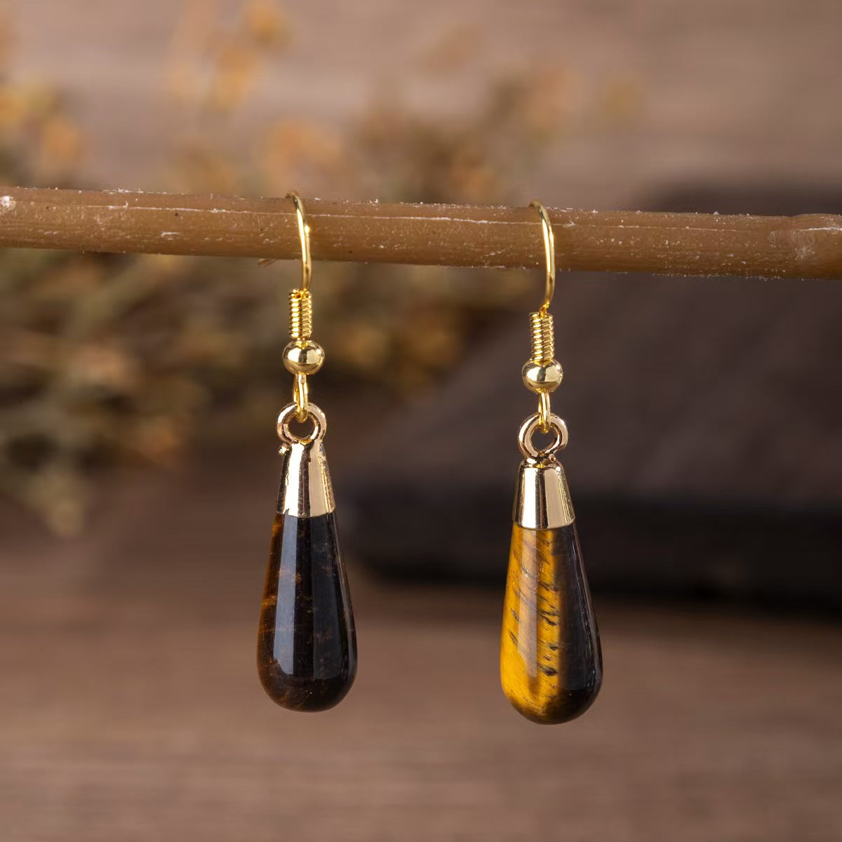 Healing Crystal Drop Earrings – Elemental Energy Collection